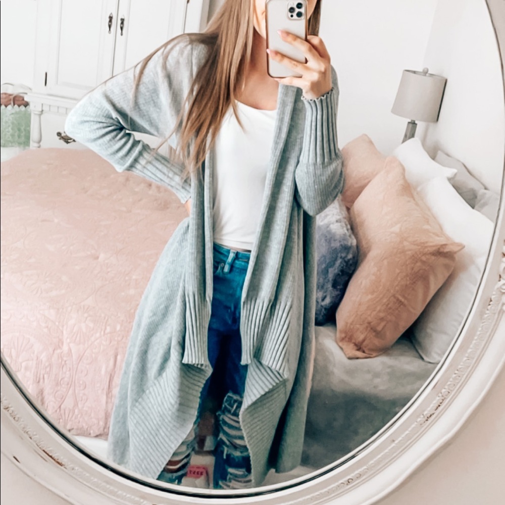Gray Umgee Long Cardigan Sweater